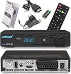 Ankaro 2100 DSR HD Sat Receiver mit PVR Aufnahmefunktion für Satellitenschüssel, AAC-LC Audio, Einkabel tauglich, HDMI,SCART, KOAXIAL, USB 2.0, Timeshift, Receiver für Sat Fernsehen + HDMI Kabel