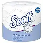 Scott® Professional Standard Roll Bathroom Tissue (04460), 2-Ply, White, 80 Rolls/Case, 550 Sheets/Roll, 44,000 Sheets/Case