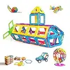 Condis Costruzioni Magnetiche Bambini 95 Pezzi, Giochi Magnetici Blocchi Magnetici Bambini Gioco Costruzione Magnetico Bambina 3 4 5 6 7 8 anni Giocattoli Bambino Calamite Educativi Regalo Montessori