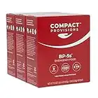 Compact Provisions Emergency Food Supply and Non-Perishable Survival Rations for Disaster Kits. 2,385 Calories, 72g Protein Per Box. 3 Pack.