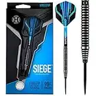 Harrows Siege Steel Tip Dart Set – 90% Tungsten, 3 Supergrip Fusion Midi Shafts, 3 Prime Flights - 21g