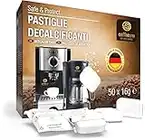 50 pastiglie decalcificanti XL Coffeeano per macchine da caffè superautomatiche e macchine da caffè. Pasticche decalcificanti compatibili con ogni marca. Incl. eBook