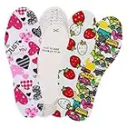 WLLHYF 3 Pairs Kids Insoles for Shoes, Kids Heel Grips Soft and Breathable Child Size Insoles for Kids, Memory Sponge Shoe Inserts Cut Any Size for Children and Toddler