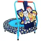 Paw Patrol Mini Trampoline, Indoor Kids Trampoline for Toddlers with Handle, Features Everest, Chase, Marshall, Skye and Rubble, Multi