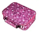 EDATOFLY 72 Slot Matite Astuccio Multifunzione Grande Astuccio Borsa Matite per Ragazzi e Ragazze (Rosa Rossa)