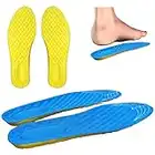 Solette Scarpe Per Uso Quotidiano in Memory Foam, Ergonomiche, Ammortizzanti, Schiuma, Ortopediche, Antishock, Per Uomo e Per Donna (Uomo (41-46), Blu)