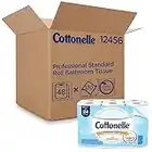 Cottonelle Professional Ultrasoft Bulk Toilet Paper for Business (12456), Standard Toilet Paper Rolls, 48 Rolls/Case for Business (4 Packs of 12), White