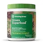 Amazing Grass Green Superfood Organic Powder with Wheat Grass and Greens, Flavor: Original,  30 Servings, 8.5 Ounces