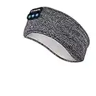 Navly Cuffie per Dormire Bluetooth V5.0 Sonno Cuffie Fascia Sportiva con Ultra Sottili HD Stereo Altoparlanti,Perfette per Sport, Traversine Laterali, Viaggi Aerei, Meditazione e Relax