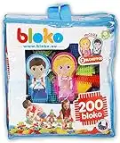 BLOKO 202 Piezas de Bloques de Dientes de construcción con Cremallera, Multicolor (MBI International Bloko503508), desde 1 a 18 años