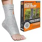 Incrediwear Ankle Sleeve – Ankle Brace for Joint Pain Relief, Sprained Ankle Support, Arthritis, Inflammation Relief, and Circulation, Ankle Support for Women and Men (Grey, Large)