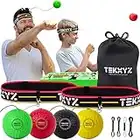 TEKXYZ Reflex Ball Family Pack, 4 Different Boxing Training Ball with Headband, Perfect for Reaction, Agility, Punching Speed, Fight Skill and Hand Eye Coordination Training