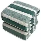 Microfiber Bath Towels, 2 Pack(28" x 55") Lightweight, Absorbent, Super Fluffy and Fast Drying Towel for Travel, Vacation, Fitness and Yoga (28" x 55", Green)