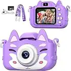 AONISE Appareil Photo Enfants, Appareil Photo Numérique pour Enfants, Enregistreur Vidéo1080p, Jouets pour Appareils Photo pour Garçons et Filles, Cadeaux pour Enfants de 3 à 12 Ans