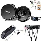 BAFANG BBS02 48V 750W Mid Drive Kit, 8Fun Bicycle Motor Kit with 500C LCD Display & 44T Chainring, Electric Brushless Bike Motor Motor para Bicicleta for 68-73mm BB (NO Battery)