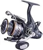 Sougayilang Carp Fishing Reel，5+1 Shielded Stainless Steel BB-Carbon Fiber Drag Carp Reels, for Saltwater or Freshwater Spinning Reels, Fishing Reels-6000