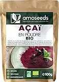 Açaï en Poudre Bio 100G | Antioxydant, Vitalité | Qualité Supérieure, Sans sucre ajouté