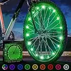 Activ Life LED Wheel Lights (1 Tire, Green) Fun Bicycle Spoke Wire & Bike Frame Safety String Lights, Best Wheelchair Accessories, Top Camping & Vacation Ideas of 2022 for Men, Women, Children, Teens