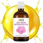 OLIO ROSA MOSQUETA BIO 50 ml - 100% PURO ORIGINE CILE - VISO, RUGHE, CICATRICI E SMAGLIATURE - COSMETICO E ALIMENTARE - SPREMUTO A FREDDO