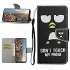 Miagon Etui à Rabat en PU Cuir pour iPhone 6/6S,Portefeuille Coque de Protection Pochette Cover avec Carte Fentes,Manchot