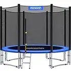 Monzana® Trampoline extérieur Rond Ø305cm Max. 150kg Set Complet Filet de sécurité Porte d'entrée échelle poteaux Trampoline Jardin Robuste Accessoires