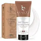 Beauty by Earth Self Tanner - Self Tanning Lotion for Body, Natural & Organic Ingredients Clear Self Tanner, Sunless Tanning Lotion Best Sellers, Fake Tan & Quick Tan for Bronzer Glow for Men & Women