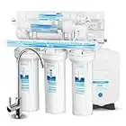 Geekpure 6-Stage Reverse Osmosis Drinking Water Filter System with Alkaline pH+ Remineralization Filter-75 GPD