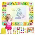 Tappeto gioco bambini 120 * 90cm XXL, Tappeto Magico Bambini Con Accessori, Giochi Bambini 2-6 Anni Educativi con 4 Penne Magiche e 1 custodia, Doodle Idea Regalo Design Registrato per Bambini