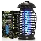 Florarich Bug Zapper 4200V Powerful UV Electric Mosquito Killer, 15W Mosquito Fly Zapper for Indoor Outdoor, Waterproof Effective Mosquito Trap for Mosquitoes, Wasps, House Flies, Black