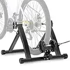 Cycle Trainer Stand Bike Turbo Trainer Bike Trainer Stand Indoor Exercise, Magnetic Foldable Bicycle Training Stand Quick Release Riding Stand for Mountain Road Bike Compatible