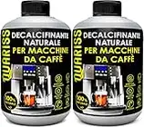 Decalcificante Macchina Caffè Liquido Al 100% Anticalcare Macchine Caffe - Macchine Per Caffe Espresso Caffè Anticalcare Compatibile Con Macchine Di Tutti I Pulizia Macchina Caffè 2 x 0,5 L