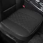 Black Panther Car Seat Cover PU Leather,Full Wrapping Edge,Protector for Front Seat Bottom (53×52 cm)(2Piece,Black)