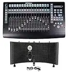 Presonus FADERPORT 16 USB 16-Channel Mix Production DAW Controller Mac/PC Bundle with Rockville RCM03 Pro Recording Condenser Mic and ROCKSHIELD 3 Mic Isolation Shield