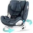 globalkids 360 Swivel Baby Car Seat - Group 0+1/2/3(0-36 kg) for 0-12 Years with ISOFIX Child Car Seat