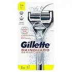 Gillette SkinGuard Sensitive Rasierer Herren, klinisch getestet für empfindliche Haut, Rasierer + 2 Rasierklingen