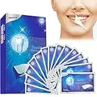 Whitening Strips, Teeth Whitening, Bleaching Zähne, Zähne Bleaching Set mit Advanced No-slip Technology, Zähne Aufhellen für Weiße Zähne Gegen Gelbe Zähne, Rauchflecken, Schwarze Zähne