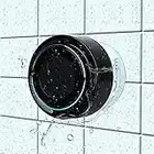 Bluetooth Shower Speaker with FM Radio, IP67 Portable Fully Waterproof, Hands-Free Speakerphone. Rechargeable Using Micro USB, Perfect Speaker for Golf, Beach, Shower & Home (Dark)