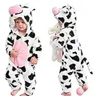 QIAONIUNIU Halloween Baby Cow Costumes Toddler Onesie Infants Cosplay Romper 30-36 Months