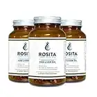 Rosita Extra Virgin Cod Liver Oil, 90 Softgels (3 Pack) | Finest Pure Cod Liver Oil | Fresh and Raw