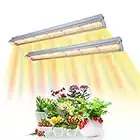 COKOLILA 2pcs T5 LED Lampe de Plante, 42 cm Lampe de Culture LED à Spectre Complet pour Plantes d'intérieur, Lumière de Plante avec fonction Réflecteur/Guirlande pour Semis, Serre, étagères de Culture