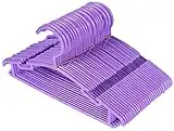 30 Pack Plastic Children's Hangers Baby Hangers Kids Hangers Toddler's Hangers for Laundry and Closet (Purple)