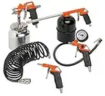 Black+Decker 9045853BND Accesorios para Compresor de Aire, BD Kit 5 PCS Metal