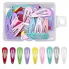 NATUCE 50 Stück Haarspangen Mädchen Klein Baby Haarspange Hairclips Bunte Haarspangen Metall für Kinder Mädchen Frauen Haarschmuck