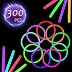 300 Pack Glow Sticks, 8 inch Light Sticks Glow in the Dark Fun Party Weddings Concerts Glow Necklaces and Glow Bracelets for Kids and Adults,Party Supplies Party Favors Gift