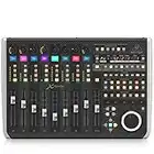 Behringer X-TOUCH Universal-Bedienoberfläche mit 9 berührungsempfindlichen Motor-Fadern, LCD-Scribble-Streifen und Ethernet/USB/MIDI-Schnittstelle