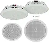 KIT 4 pz CASSE DA INCASSO AUDIO PER SOFFITTO FILODIFFUSIONE SPEAKER ALTOPARLANTE