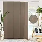 CHICOLOGY Vertical Blinds , Room Divider , Door Blinds ,Blinds for Sliding Glass Doors , Temporary Wall , Closet Curtain , Room Door, Woven Truffle (Natural Woven) W:46-86 x H:Up-to 96 inches