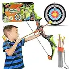 Veopoko Outdoor Toys for 5 6 7 8 9 Year Old, Bow and Arrow Set Kids Toy Age 3-12 Boy Gifts Age 4-9 Year Old Boys Toys Age 6 7 8 Girl Gifts for 5-10 Year Old Boys Archery Set Kid Garden Toy Age 6-9