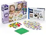 Plus-Plus - Learn to Build Pastel - 400 Pieces - Creative Building and Construction Set - Mix of Pastel and Neon Colors in a Box - Kids 5 to 12 Years - P5016