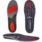 MOISO Gel Sports Work Comfort Insoles with Arch Support, Trimmable Inserts for Running Shoes Work Boots Trainers, Relieve Foot Pain for Men & Women